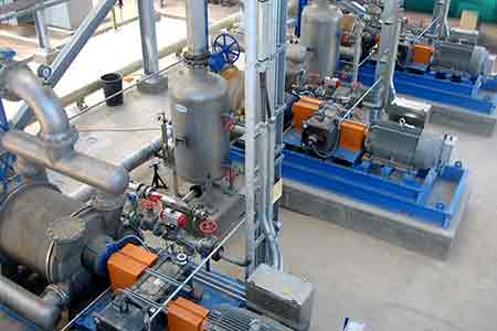 肯富来不锈钢液环泵机组在印尼地热电厂应用现场